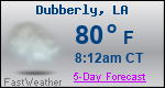 Weather Forecast for Dubberly, LA