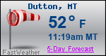 Weather Forecast for Dutton, MT