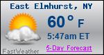 Weather Forecast for East Elmhurst, NY