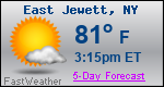 Weather Forecast for East Jewett, NY