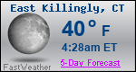 Weather Forecast for East Killingly, CT