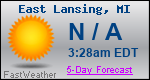 Weather Forecast for East Lansing, MI