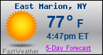 Weather Forecast for East Marion, NY
