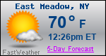 Weather Forecast for East Meadow, NY