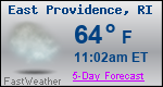 Weather Forecast for East Providence, RI