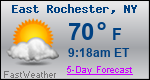 Weather Forecast for East Rochester, NY