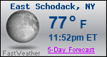 Weather Forecast for East Schodack, NY