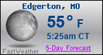 Weather Forecast for Edgerton, MO
