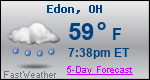 Weather Forecast for Edon, OH