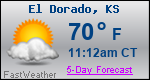 Weather Forecast for El Dorado, KS