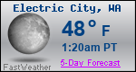 Weather Forecast for Electric City, WA