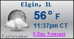 Weather Forecast for Elgin, IL