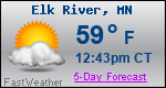 Weather Forecast for Elk River, MN