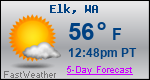 Weather Forecast for Elk, WA