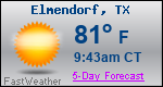 Weather Forecast for Elmendorf, TX