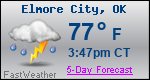 Weather Forecast for Elmore City, OK