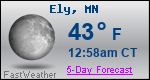 Weather Forecast for Ely, MN