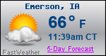 Weather Forecast for Emerson, IA