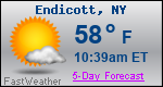 Weather Forecast for Endicott, NY