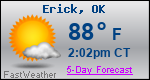 Weather Forecast for Erick, OK
