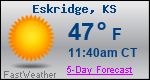 Weather Forecast for Eskridge, KS