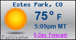Weather Forecast for Estes Park, CO