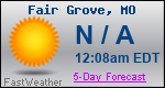 Weather Forecast for Fair Grove, MO