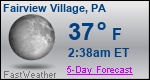 Weather Forecast for Fairview Village, PA