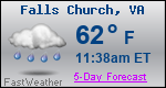 Weather Forecast for Falls Church, VA