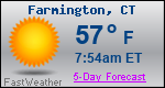 Weather Forecast for Farmington, CT