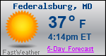 Weather Forecast for Federalsburg, MD
