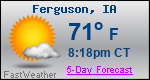 Weather Forecast for Ferguson, IA