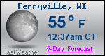 Weather Forecast for Ferryville, WI