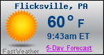Weather Forecast for Flicksville, PA