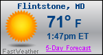 Weather Forecast for Flintstone, MD