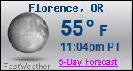 Weather Forecast for Florence, OR