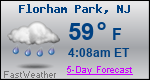 Weather Forecast for Florham Park, NJ