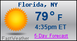 Weather Forecast for Florida, NY