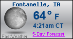 Weather Forecast for Fontanelle, IA