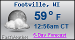 Weather Forecast for Footville, WI