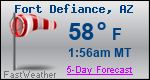 Weather Forecast for Fort Defiance, AZ