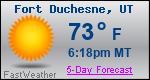 Weather Forecast for Fort Duchesne, UT