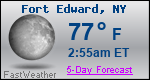 Weather Forecast for Fort Edward, NY