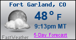 Weather Forecast for Fort Garland, CO