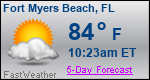 Weather Forecast for Fort Myers Beach, FL