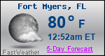 Weather Forecast for Fort Myers, FL