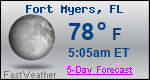 Weather Forecast for Fort Myers, FL
