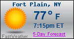 Weather Forecast for Fort Plain, NY