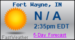 Weather Forecast for Fort Wayne, IN