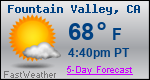 Weather Forecast for Fountain Valley, CA